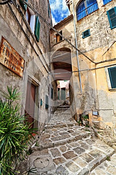 Elba Island - old town in Marciana photo