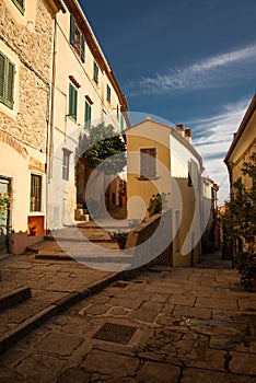 Elba Island, old village of Marciana, Italy, Tuscany.