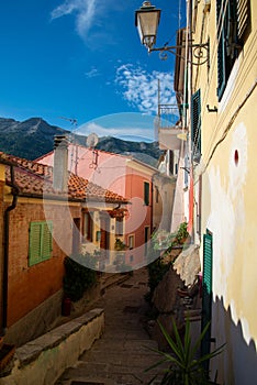 Elba Island, old village of Marciana, Italy, Tuscany.