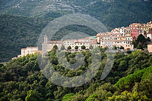 Elba Island, old village of Marciana Marina, Italy, Tuscany.