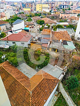 Elbasan city view of Albania