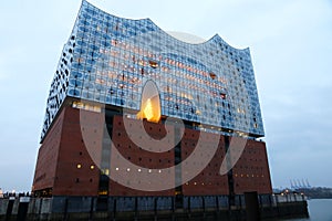 Elbe Philharmonic Hall Elbphilharmonie in Hamburg, Germany