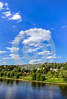 Elbe river and valley