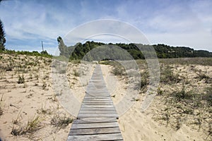 Elberta Beach, Frankfort, Michigan in Summer