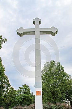 Cross to commemorate the apostolic visit of Pope John Paul II in Elblag.