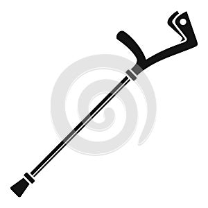 Elbow crutch icon, simple style
