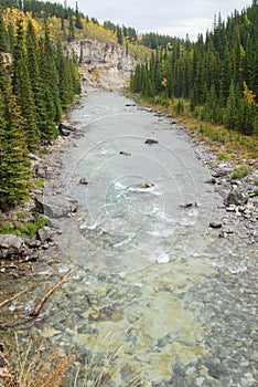 Elbow river valley in autumn