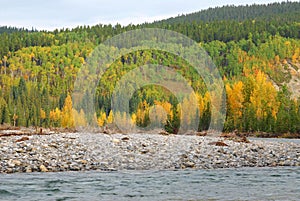 Elbow river valley in autumn
