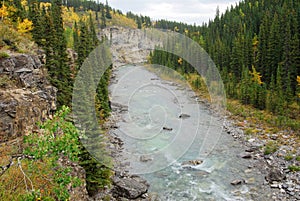 Elbow river valley in autumn