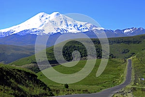 Elbrus mountain is highest peak of Europe