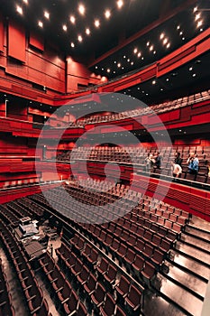 Eldborg concert hall interior, Harpa, Reykjavik, Iceland