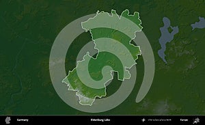 Eldenburg Lubz highlighted, Germany. Physical