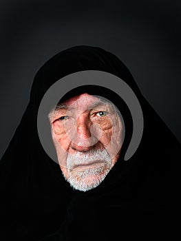 Elder Arab Sheik with a somber expression