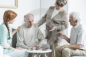Elder at nursing home