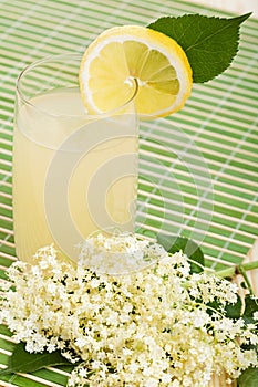 Elderberry flower flavored summer refreshment