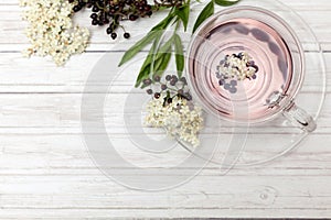 Elderberry Sambucus nigra infusion