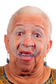 Elderly African American woman