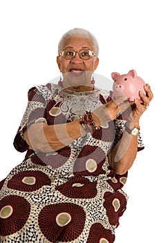 Elderly African American woman