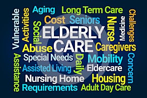 Elderly Care Word Cloud