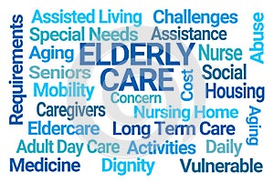 Elderly Care Word Cloud