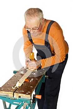 Elderly carpenter