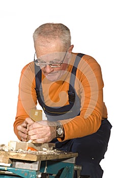 Elderly carpenter