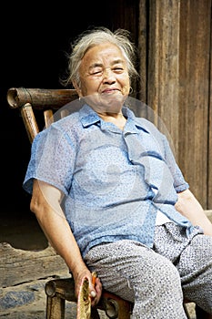 Elderly Chinese Lady at Daxu