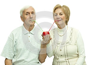 Elderly couple photo