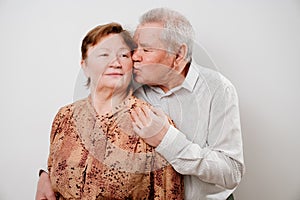 elderly couple. strong family, long marriage, relationship. wedding anniversary.