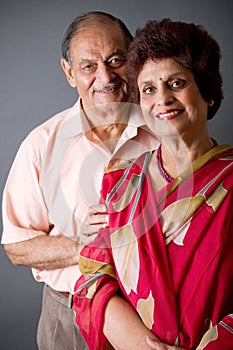 Elderly East Indian Couple