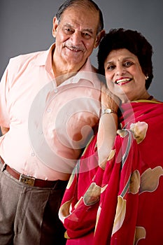 Elderly East Indian Couple