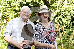 Elderly gardeners