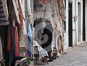 Elderly Greek Lady In Kritsa, Crete