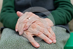 Elderly hands