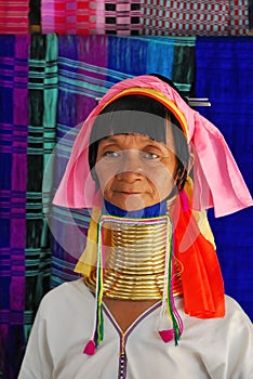 Elderly Karen tribeswoman