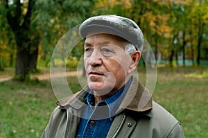 Elderly man in a cap