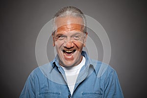 Elderly Man laughing