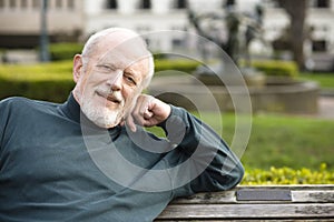 Elderly Man in Park