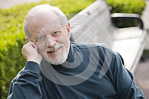 Elderly Man in Park