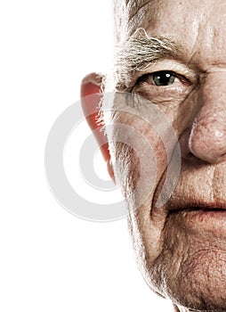 Elderly man's face