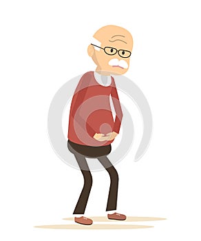 Elderly Man Sick