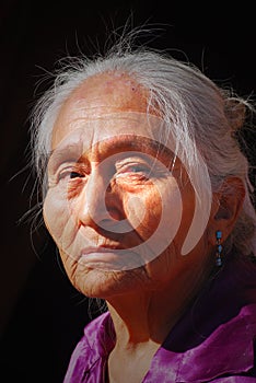 Elderly Navajo woman