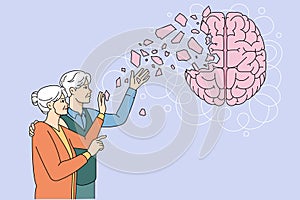 Elderly people suffer from memory loss