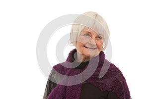 Elderly - smiling older woman photo