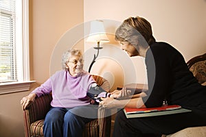 Elderly Woman Having img
