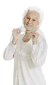 Elderly woman smiling