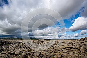 Eldhraun lava field landscape, South of Iceland