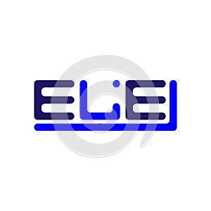ELE letter logo creative design with vector graphic, ELE