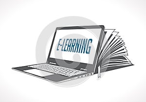 Elearning logo - ebook, e-learning and knowledge base