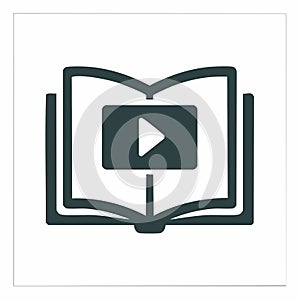 Elearning and Video Tutorial Icon